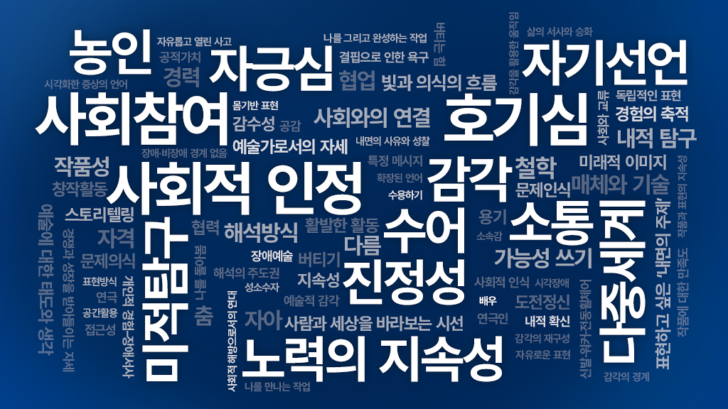 나로부터 뻗어나가 예술로 존재하기